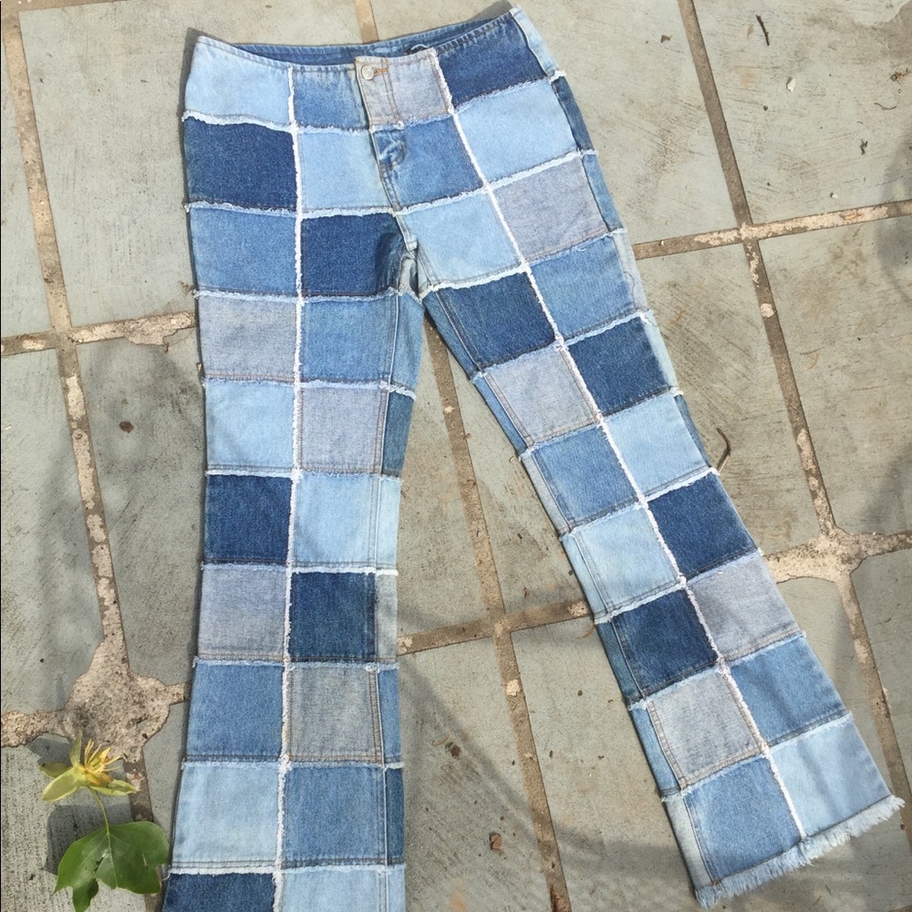 No boundaries y2k patchwork jeans